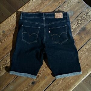 Levi’s Blue Denim Bermuda Shorts